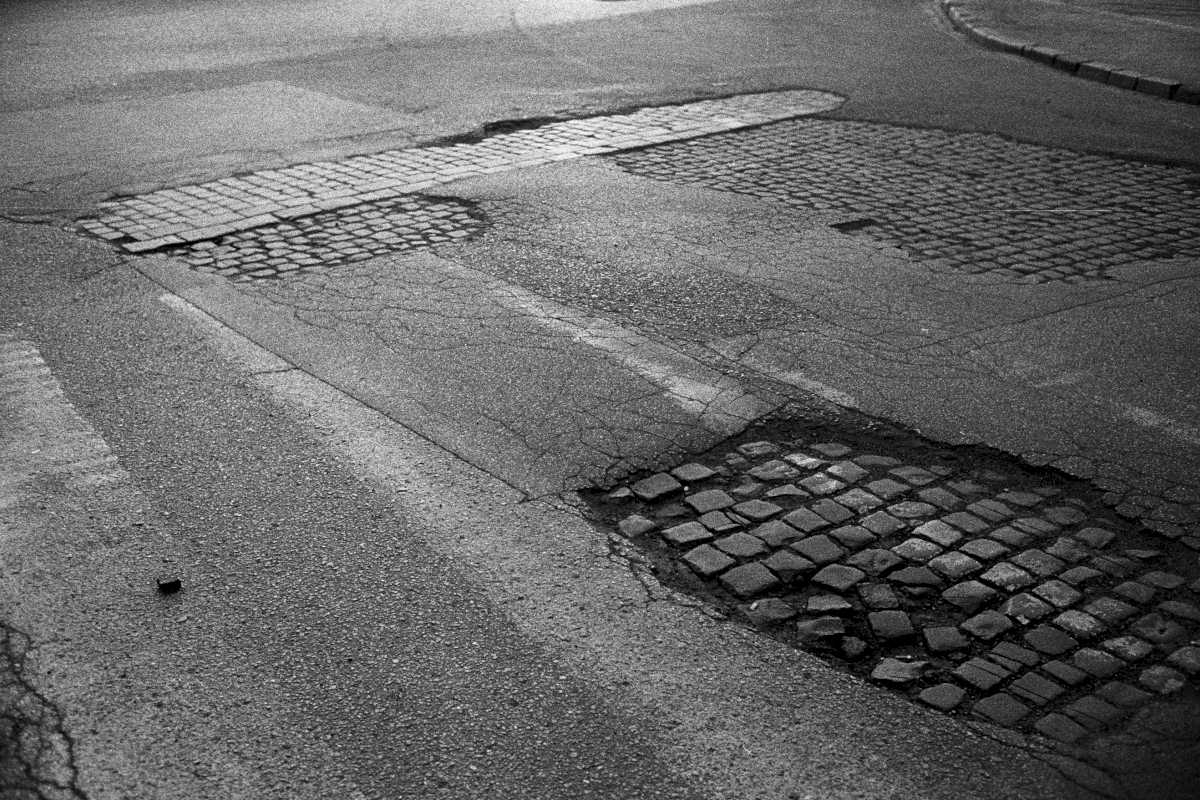 Street in the area of the Krakow ghetto