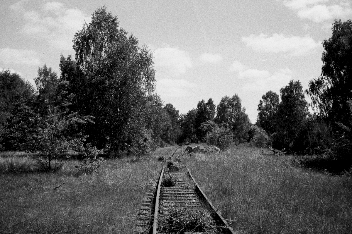 Railroads towards the Siemens-camp. The SS and companies as Siemens built several factories near Ravensbrück in which prisoners had to work as slaves and produce textiles and electrical components