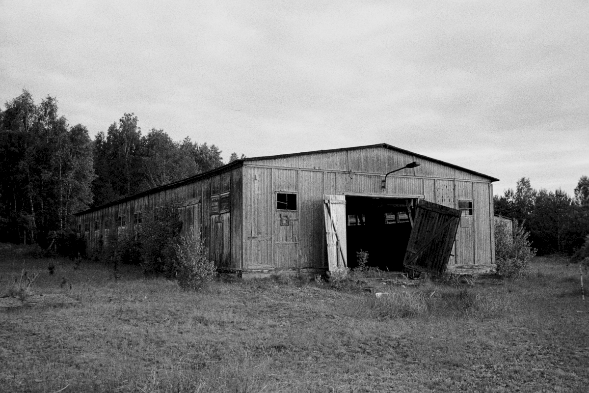 Storage sheds for Nazi loot. Several historical buildings still exist but and are in bad condition. Sheds as this one are currently collapsing